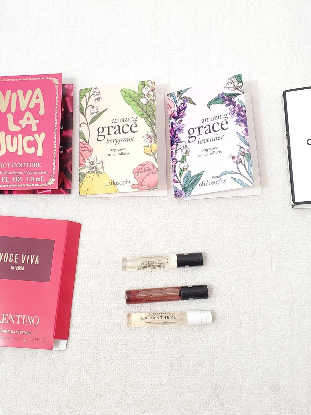 8pc Premium Designer Fragrance Sample Lot Chanel Valentino Cartier Jimmy Choo